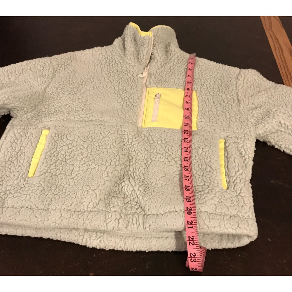 Anthropologie Janey Fleece Pullover Small Quarter Zip Cozy Sweatshirt - Picture 7 of 11